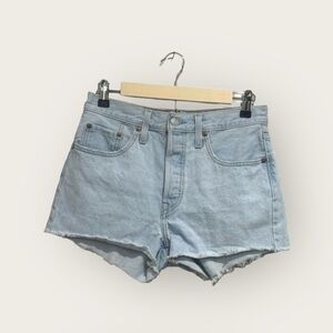 Levi's 501 Light Wash Button Fly Jean Shorts
Women's Size 27